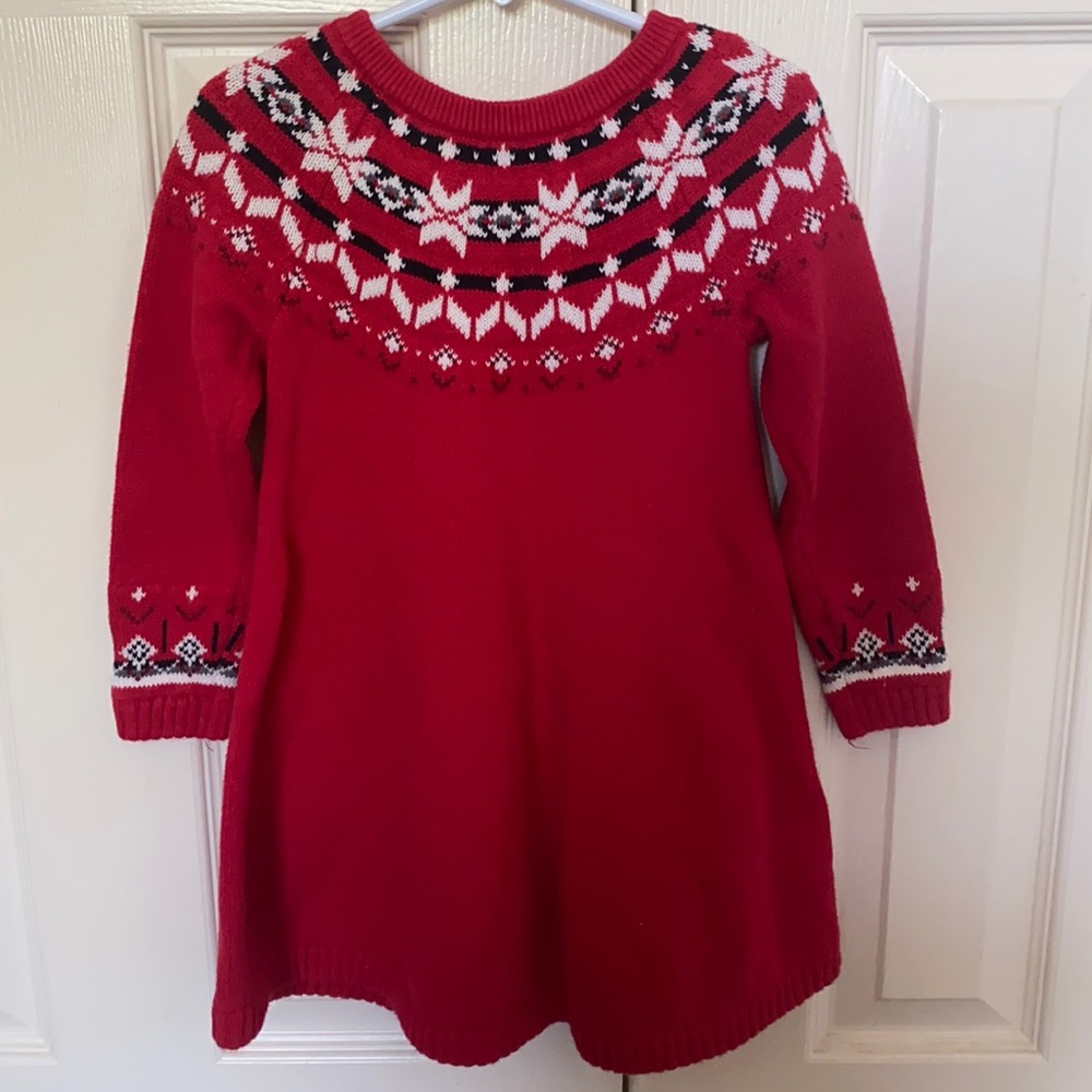 Holiday sweater dress